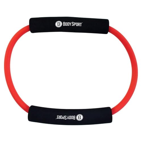 Body Sport Loop Tubing , Resistance Band with Foam Pad Handles for Strength Training and Rehabilitation