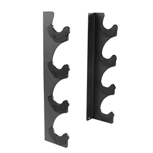 Barbell Rack Barbell Holder Wall Mount Barbell Storage Holder Olympic Bar Hanger for Home, Commercial, Garage Gym - color: Horizontal 4 Bars