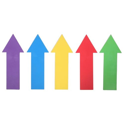 5pcs Arrow Markers for Sports:14.6" Non Slip Agility Marker Field Flat Directional Arrow Spots for Kids Soccer Basketball Speed Training Outdoor Classroom