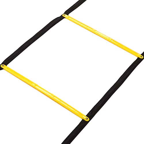 Speed Movement Training Ladder 2.6m | Fixed Rungs for Football/Basketball/Soccer Training | PP Material with Carry Bag | Improve Balance & Strength