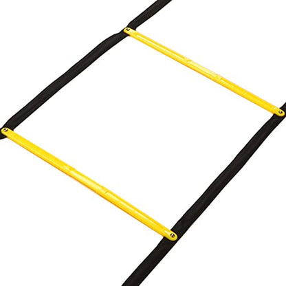 Speed Movement Training Ladder 2.6m | Fixed Rungs for Football/Basketball/Soccer Training | PP Material with Carry Bag | Improve Balance & Strength