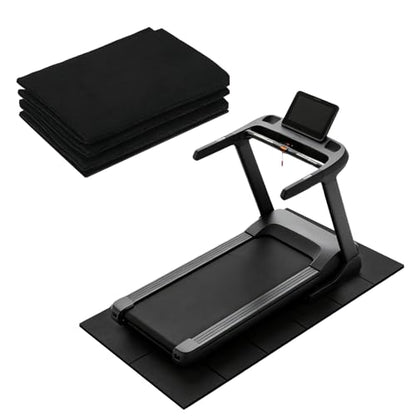 Walking Pad Mat 55"x23.6" Foldable Treadmill Mat for Carpet and Hardwood Floors Protection Shock Absorbing Treadmill Pad for Under Bikes Elliptical Machines and Exercise Equipment