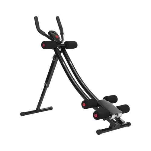 Ab Machine for Abs Workout, Foldable Abdominal Trainer Machine - color: Heavy Duty Pro