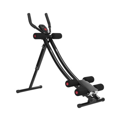 Ab Machine for Abs Workout, Foldable Abdominal Trainer Machine - color: Heavy Duty Pro