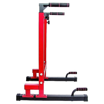 BalanceFrom Steel Frame Dip Station with Adjustable Height, 500 Pound Weight Capacity – Upper Body Workout Home Gym Equipment for Triceps, Push & Pull Ups, Leg Raises, and Bench Press