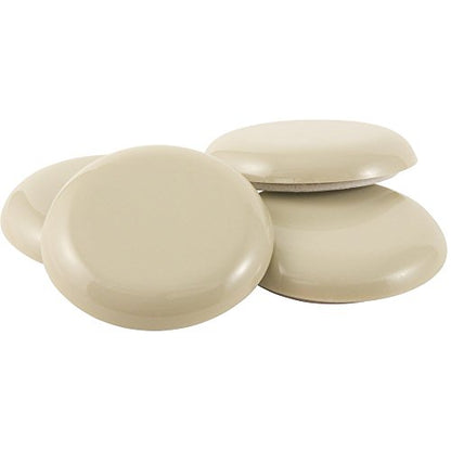 Super Sliders Self-Stick Furniture 1" Round Sliders for Carpeted Surfaces (4 Piece), Beige, 1", 4 Pack (4700195N) - color: Beige, size: 1", 4 Pack