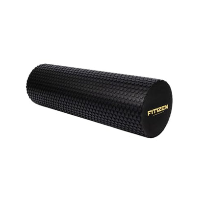 Fitizen Foam Roller – Muscle Massage Rehab Stiff Back Pain Physical Therapy Deep Tissue Firm Exercise Equipment Home Gym Stress Yoga Pilates for The Fit Citizen by FitNation