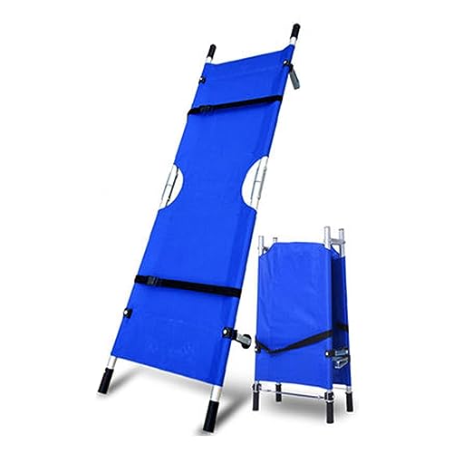 Portable Folding Stretcher - Aluminum Alloy Transport Spine Board, Stainless Steel for Hospitals, Clinics, Home Care & Sports, Lightweight & Patient Equint - color: Aluminum Alloy