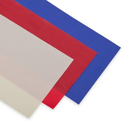 Champion Flat Resistance Bands (Pack of 3, Grey/Red/Blue), Light/Medium/Heavy, Rubber + Latex Exercise Bands, Odor-Free, for Strength Training, Physical Therapy & Gym Workout, Includes Exercise Guide