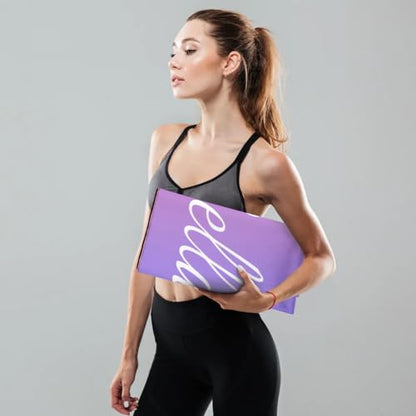 Custom Name Yoga Mat,Personalized Travel Yoga Exercise Mat,Non Slip,Perfect for Kids & Adults,Gradient Color D Series - color: Style 13