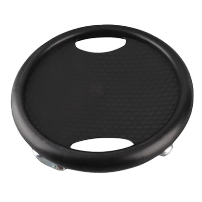 Core Slider, Ab Workout Sliding Disc with 4 Universal Rollers for Abdominal Training, Home Gym Exercise (Black)