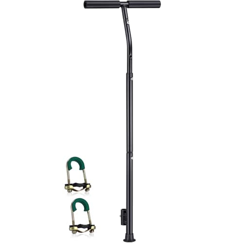 Quick-Release Handle Bar for Straight Leg Fitness Trampoline, Non-Slip Cushy Rebounder Handle Accessory, Fitness Trampoline Pole Cup Holder