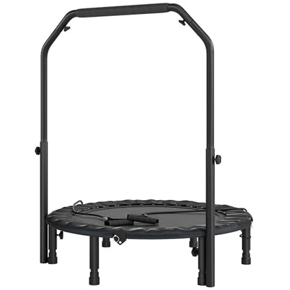 Premium Foldable Exercise Trampoline for Low-Impact Cardio Workouts, Indoor Fitness Jumping Mat with Stable Steel Frame