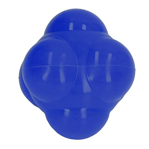 Reaction Ball, Premium Rubber Agility Trainer for Hand Eye Coordination and Speed, with Random Bounce for Basketball Tennis Sports Training - color: Blue