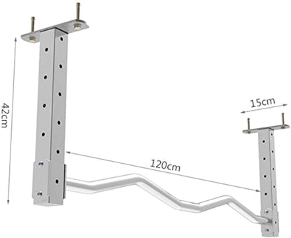 Wall Mounted Pull Up Bar, Heavy Duty Steel Chin-Up Bars Home Gym Body Exercise Workout Equipment, Load 200Kg