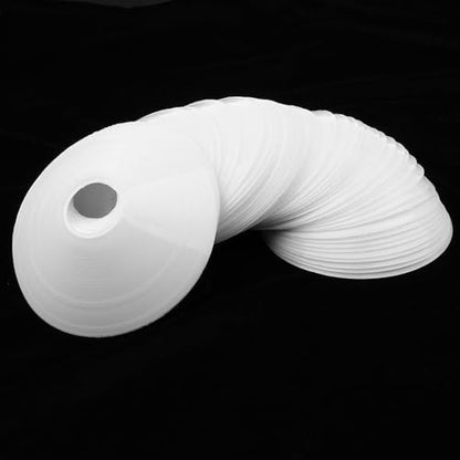 50 Pack Soccer Training Cones - Assorted Colors, White