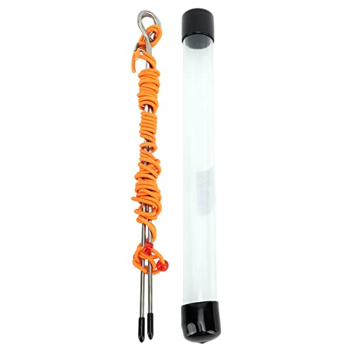 Golf Alignment Stick - Metal Swing Trainer with 5M Adjustable Elastic Tension Cord