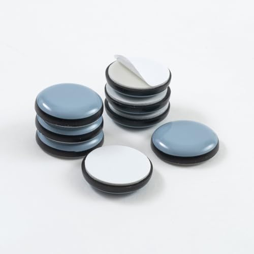 MAGIC SLIDERS L P 4050-2" Reusable Furniture Sliders | Heavy-Duty Self-Adhesive Floor Protectors for Carpets & Hard Floors | Non-Skid Pads for Chairs, Tables, and Heavy Furniture (Pack of 4, Grey)