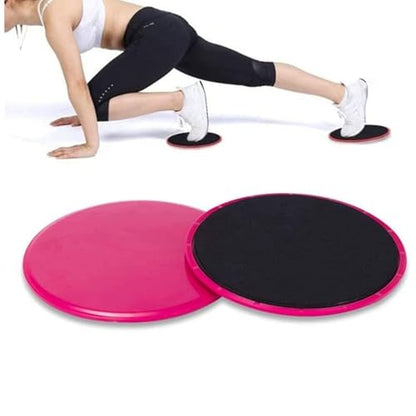 KYOFIS Dual Sided Gliding Discs, Fitness Exercise Sliders Core Exercise Sliders Full Body Workout for Pilates Yoga Fitness Equipment Accessories(Red)