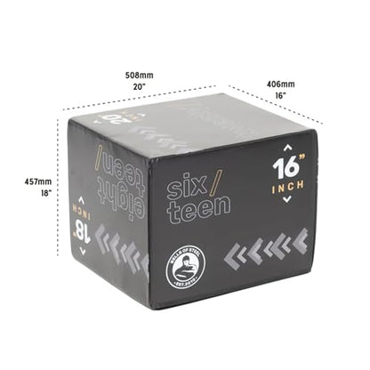 Foam Plyo Box [Bells of Steel] Step Up Boxes for Workout, Plyometric Jump, Hip Thrusts, 16x18x20in, 350lb Weight Capacity