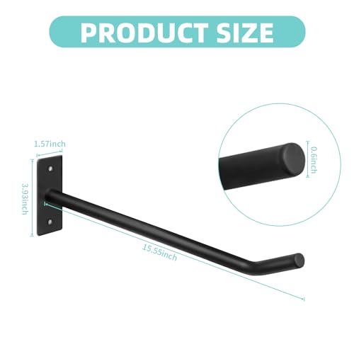 Metal Exercise Ball Holder Wall Mount(Set of 2),Black Yoga Ball Stand Holder,Stability Ball Holder for Yoga Balls in Home Gym or Studio