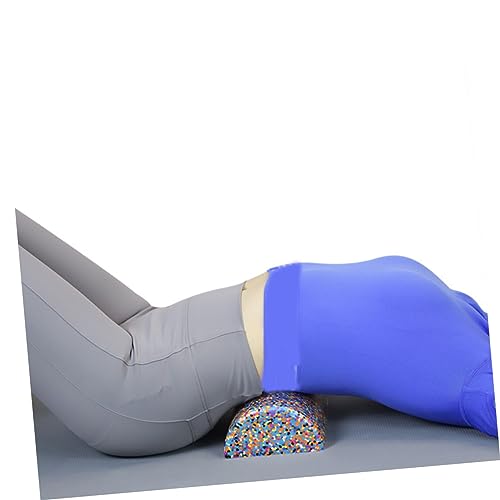 Luxshiny Colorful Semicircle Yoga Massage Roller Half Moon Muscle Relaxation Foam Column for Back Shoulder Soft High Density Stretching Tool for Women Fitness and Physical Therapy