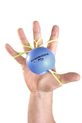 Handmaster Plus Physical Therapy Hand Exerciser - Forearm Exerciser with Stress Relief Ball - Hand Therapy Balls for Exercise, Training - Finger Exerciser & Strengthener - Soft Tension, Purple - style: Soft Tension