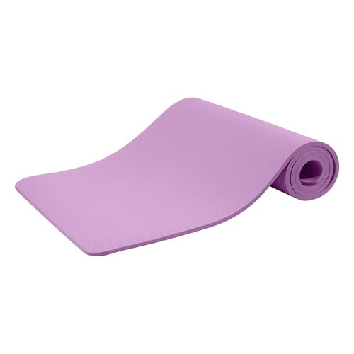 Quality Exercise Yoga Mat, 1/2-Inch Thick High-Density Foam for Full-body workout, Anti-Tear and non-slip Surface, Includes Carry Strap for Home & Studio Workouts,Multiple Options
