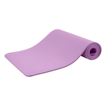 Quality Exercise Yoga Mat, 1/2-Inch Thick High-Density Foam for Full-body workout, Anti-Tear and non-slip Surface, Includes Carry Strap for Home & Studio Workouts,Multiple Options