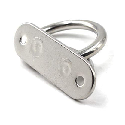 304 Stainless Steel Eye Pad Plate with Ring 9mm Anchor Mount with Ring Great for Yoga Swings Hammocks/Boat Rigging/Marine Deck Hardware/Suspension Training Straps - color: 9mm ellipse with ring