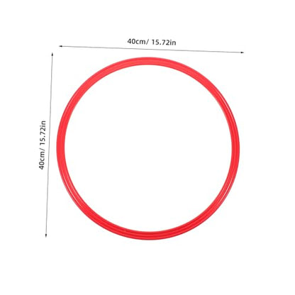 4Pcs Agility Training Rings for Soccer Durable Plastic Speed Circles for Enhanced Coordination Drills Multi Sport Use