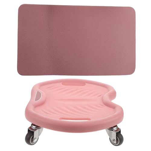 Kisangel Ab Roller with Knee Pad Wheel Abdominal Exercise Equipment for Core Strengthening Quiet Operation for Home Use Enhanced Stability for Beginners Advanced Users