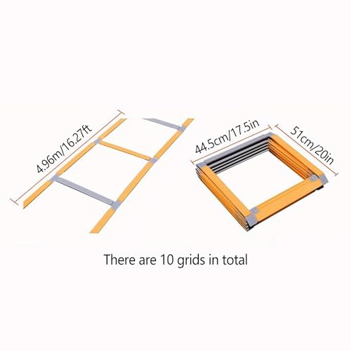 Ladder Workout Foldable, Vertical Jump Trainer, Agility Training Equipment, Flexibility, Co-Ordination, Balance, All Purpose Practice Equipment