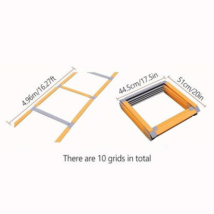 Ladder Workout Foldable, Vertical Jump Trainer, Agility Training Equipment, Flexibility, Co-Ordination, Balance, All Purpose Practice Equipment