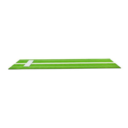 VEVOR 10x3ft Softball/Baseball Pitching Mat with Rubber Mound - Anti-Fade Turf & Anti-Slip Foam Backing, Portable Fastpitch Training Aid for Indoor/Outdoor Practice (Red/Green)