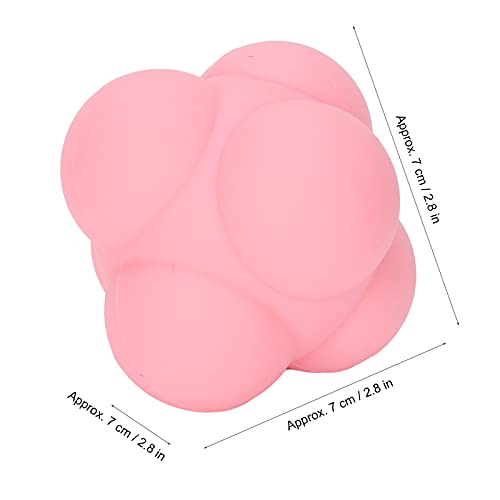 Silicone Reaction Ball, Portable Hand Eye Coordination Speed Reflex Training Ball Training Equipment Multiside Reaction Ball for Sports, Rehabilitation, Pet