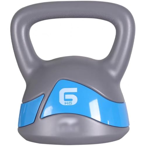 Kettlebell Weights for Women Men's Strength Training Kettle Bells, Home Yoga Practice PE Kettle Ball, No Damage to The Floor, Squat/Lunge/Lift(Blue-6kg) - color: Blue-6kg