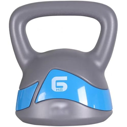Kettlebell Weights for Women Men's Strength Training Kettle Bells, Home Yoga Practice PE Kettle Ball, No Damage to The Floor, Squat/Lunge/Lift(Blue-6kg) - color: Blue-6kg