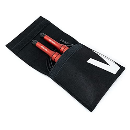 Velites - Earth 2.0 Jump Rope - Official CrossFit® Games Rope - Professional Aluminum Speed Rope for Double Unders, Fitness & Boxing - Includes 4mm Cable & Carrying Bag - - color: Red