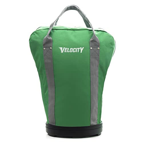 Velocity Heavy Duty Multipurpose Ball Bag with Durable Bottom - Holds up to 60-72 Balls - Ideal for Lacrosse, Baseball, Pickleball, Tennis & More - color: Kelly Green, style: 1 Pack