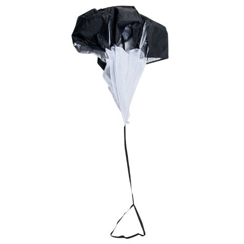 ND Sports 48" Sprint Chute - Running Drill Parachute - Medium Resistance - Black - 1 Pack