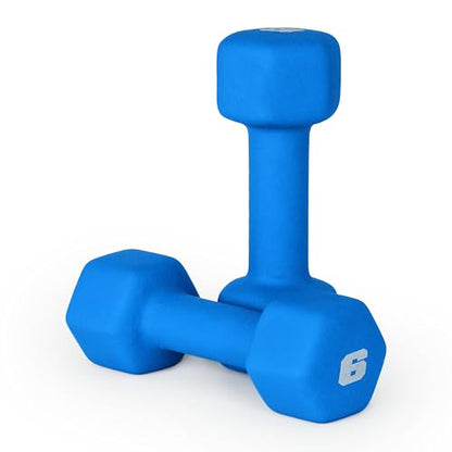 CAP Barbell Neoprene Dumbbell Weights Pairs & Sets | Color Series - style: 6 lb Pair