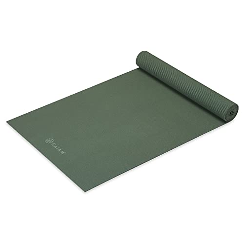 Gaiam Yoga Mat - Premium Solid Thick Non Slip Exercise & Fitness Mat for All Types of Yoga, Pilates & Floor Workouts - color: Sagebrush