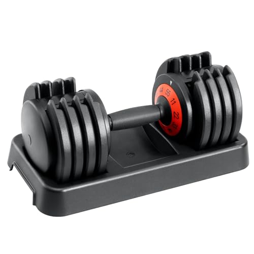25/50/55 lbs Pair Adiustable Dumbbell Set, Adiust Dumbbell Weight for Exercises Pair Dumbbells for Men and Women in Home - color: 55LBS Single