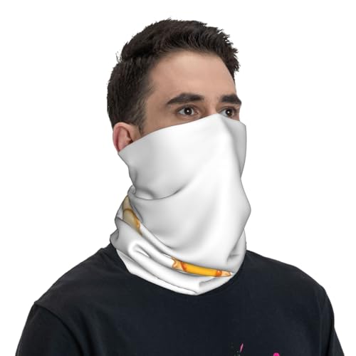 Crispy Edges of Egg Tarts Prints Multifunctional Sport Headband – Seamless Stretch Neck Gaiter for Hiking, Biking, Running & Outdoor Activities – Soft, Quick-Dry, No-Fade Design