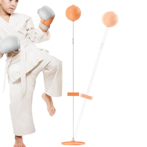 Boxing Reflex Ball Punching Bag Stand Reflex Trainer Hand-Eye Coordination - size: 154cm