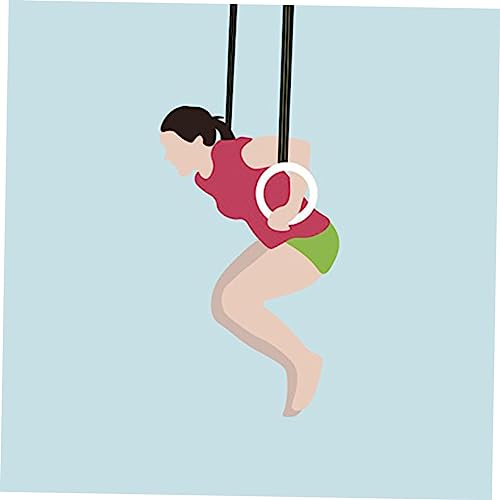 TOYANDONA Birch Wood Gymnastic Rings 250kg Load for Cross Training Workouts