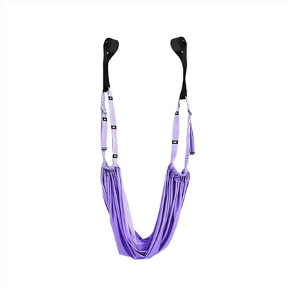 Aerial Yoga Stretching Strap - Adjustable Yoga Straps for Stretching, Flexibility & Inversion Training | Portable with Pouch for Pilates, Ballet, Gymnastics