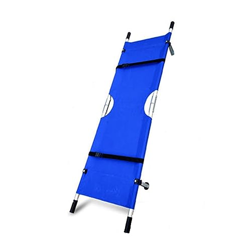 Portable Folding Stretcher - Aluminum Alloy Transport Spine Board, Stainless Steel for Hospitals, Clinics, Home Care, Sports, Emerncy Use - color: Stainless Steel
