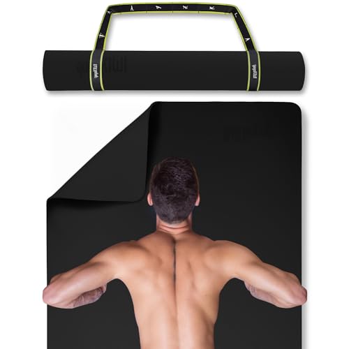 Gogokiwi Extra Wide Yoga Mat for Men Women (72"L x 36"W) Non Slip Fitness & Exercise Mat with Alignment Marks for Yoga, Pilates, Floor Workouts